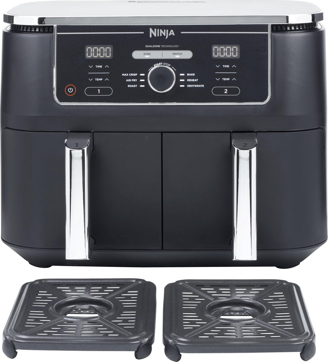 Ninja Foodi MAX Dual Zone AF400EU Airfryer – 9.5L Dubbele Heteluchtfriteuse