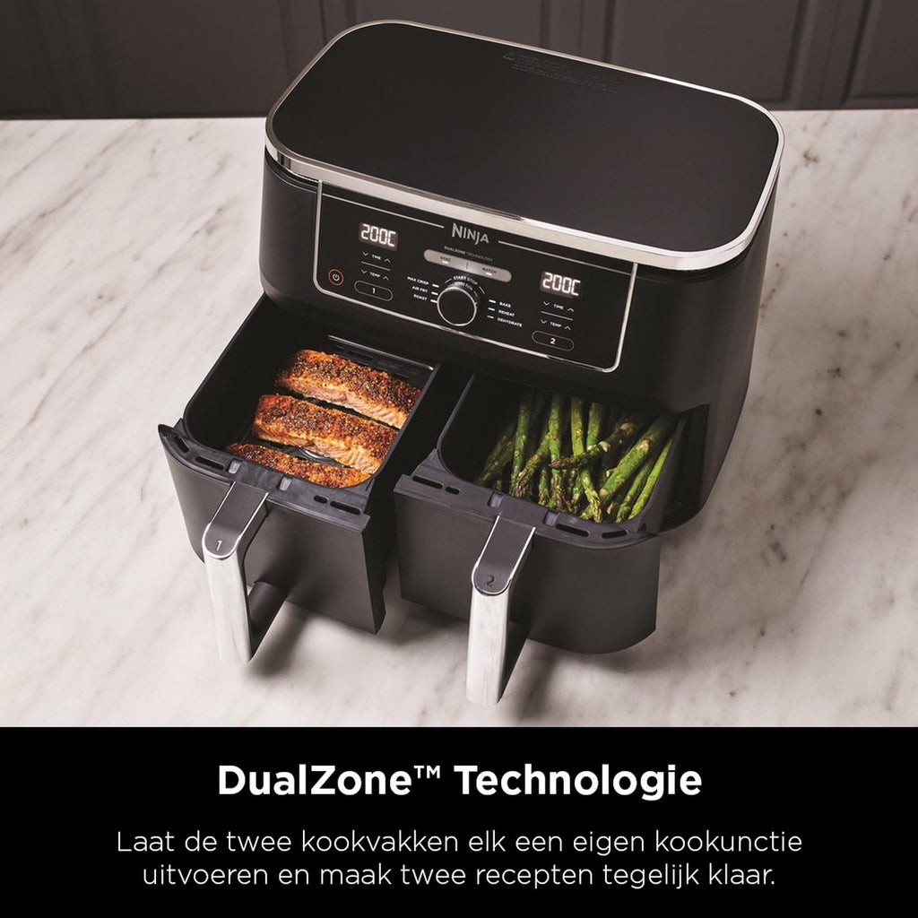 Ninja Foodi MAX Dual Zone AF400EU Airfryer – 9.5L Dubbele Heteluchtfriteuse