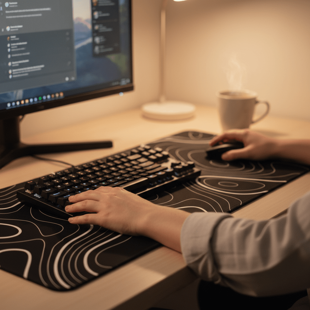 chomi. Essentials – Extended Deskmat (700 x 300 mm) - chomi. - Mechanical Keyboard Nederland