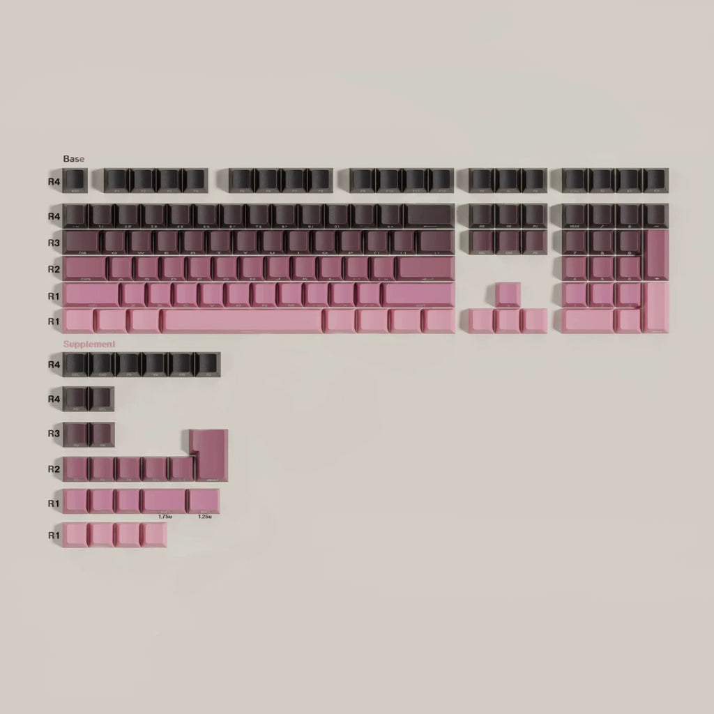 Gradient Keycaps — PBT Keycap Set (Side - lit) - chomi. - Mechanical Keyboard Nederland