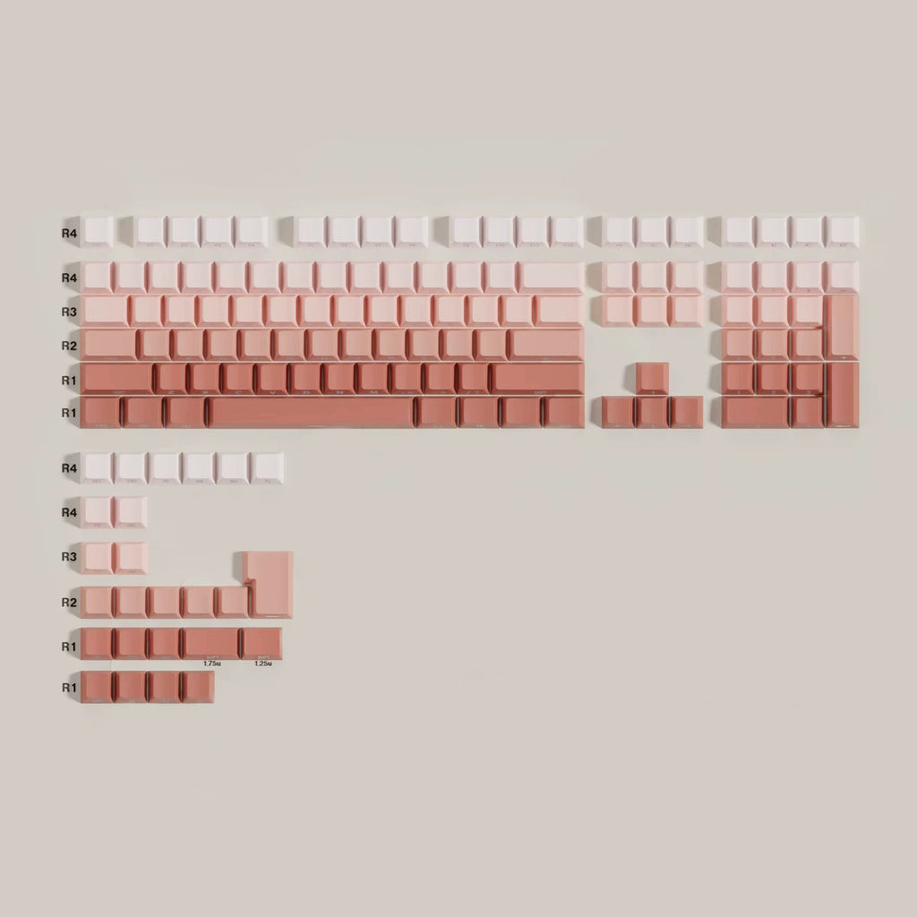 Gradient Keycaps — PBT Keycap Set (Side - lit) - chomi. - Mechanical Keyboard Nederland