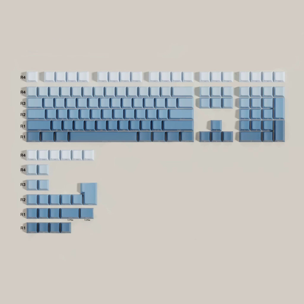 Gradient Keycaps — PBT Keycap Set (Side - lit) - chomi. - Mechanical Keyboard Nederland