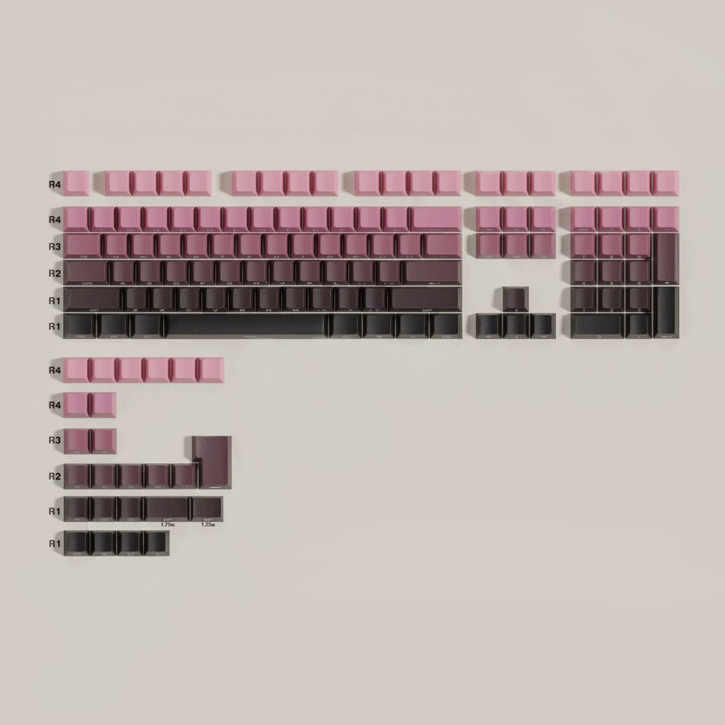 Gradient Keycaps — PBT Keycap Set (Side - lit) - chomi. - Mechanical Keyboard Nederland