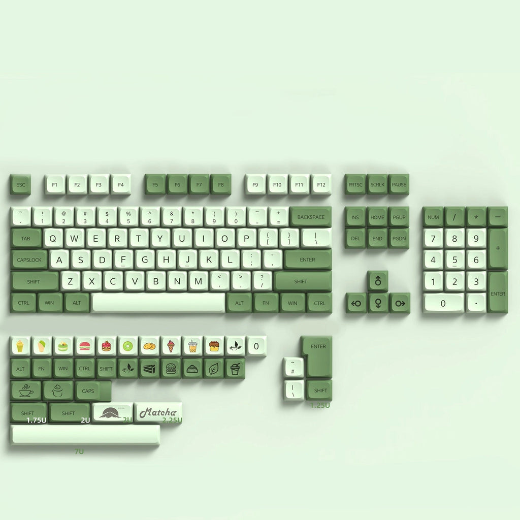 Matcha Keycaps – PBT Keycap Set - chomi. - Mechanical Keyboard Nederland