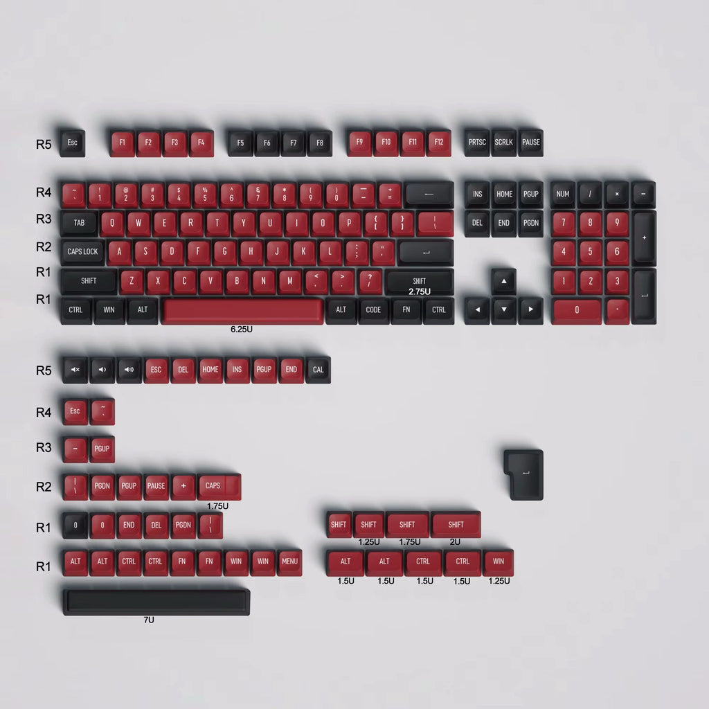 Obsidian Keycaps – PBT Keycap Set - chomi. - Mechanical Keyboard Nederland
