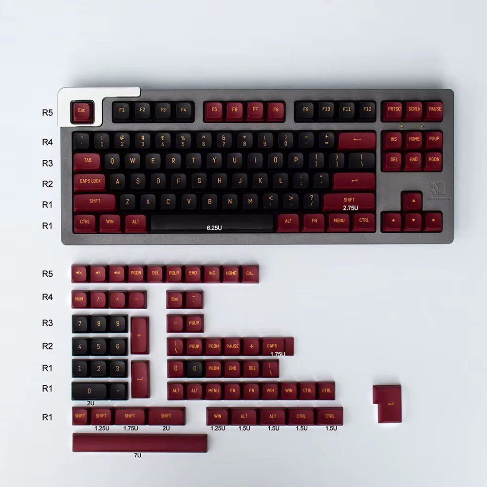 Obsidian Keycaps – PBT Keycap Set - chomi. - Mechanical Keyboard Nederland